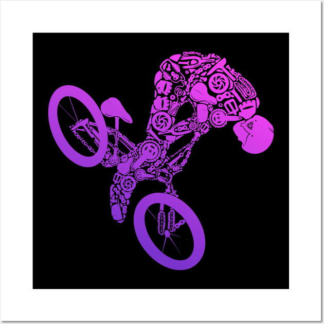 BMX Parts Wall Art by Oolong